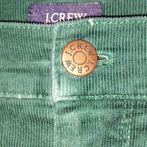 J Crew Emerald Green Courdoroy Pants size 26 - Picture 8 of 10